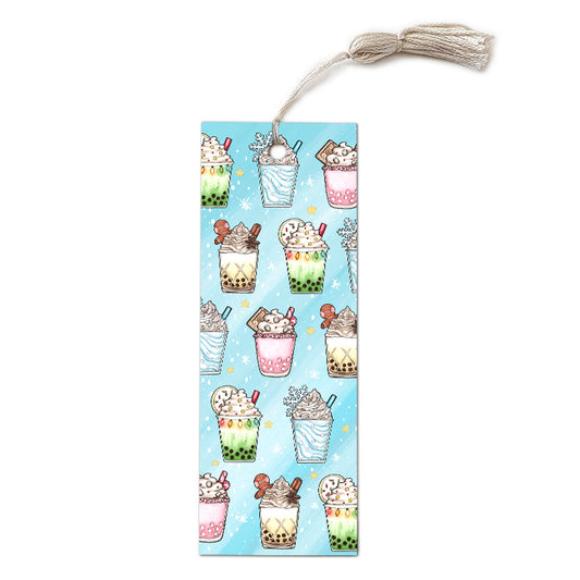 Holiday Boba Bookmark