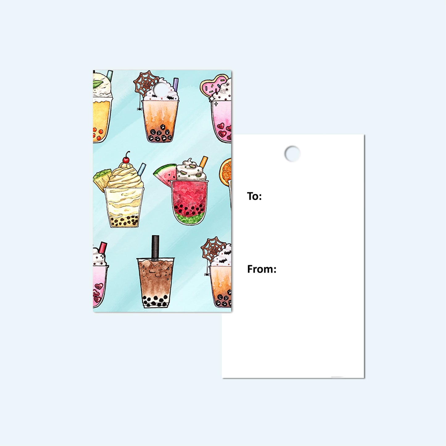 Boba Gift Tag, Set of 4