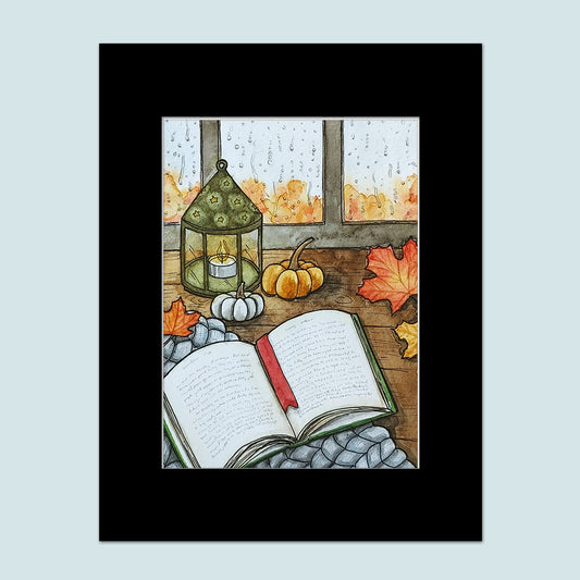 "Cozy Fall Afternoon" Watercolor Painting
