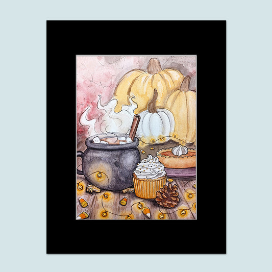 "Haunted Desserts" Watercolor Painting