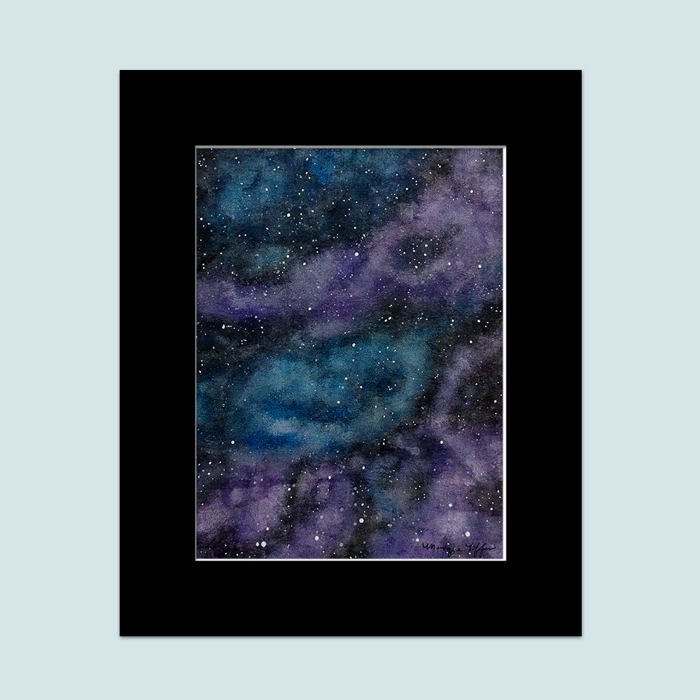 "Dreamer's Galaxy" Watercolor Painting