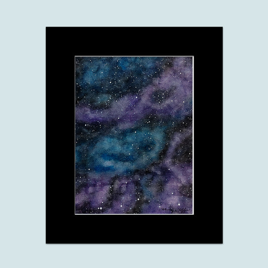 "Dreamer's Galaxy" Watercolor Painting