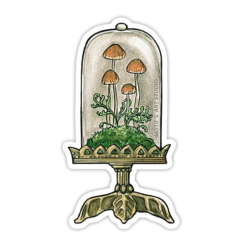 Mushroom Terrarium Sticker