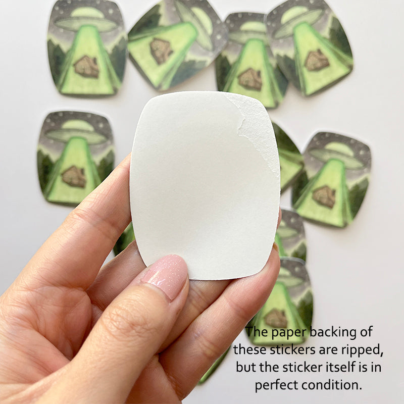 UFO Glow-in-the-Dark Sticker (B-Grade)