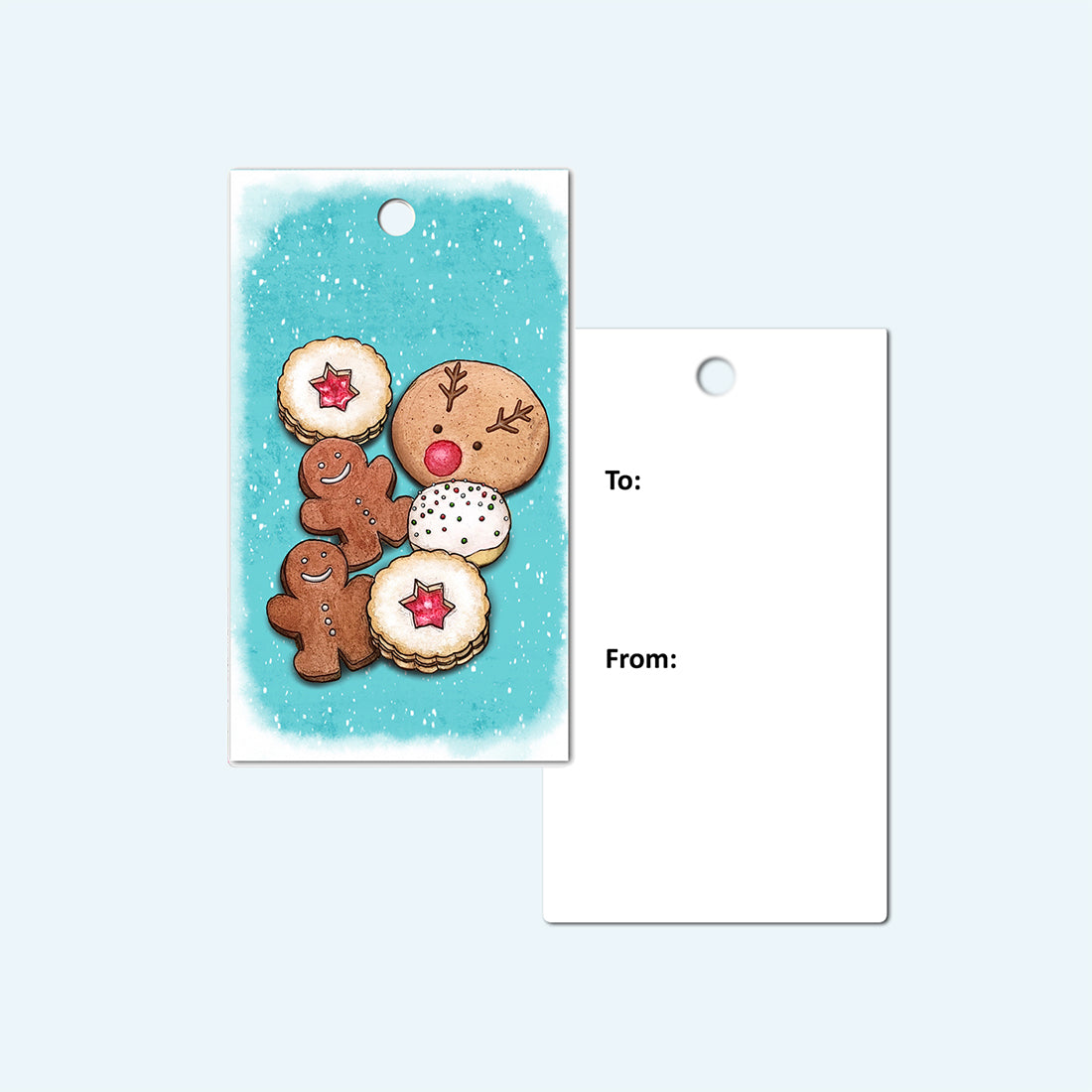 Holiday Cookies Gift Tag, Set of 4