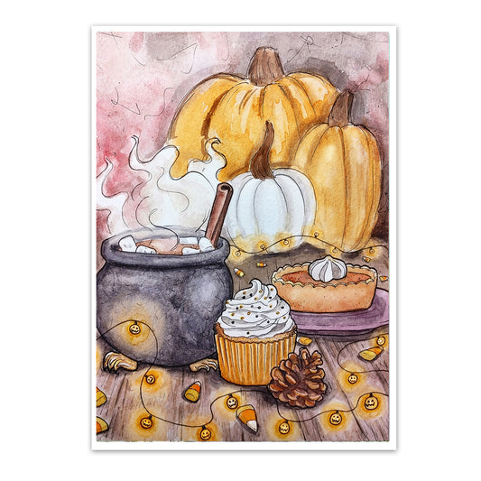 Halloween Desserts Art Print