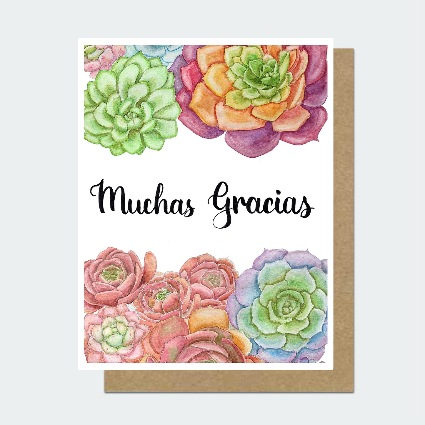 Thank You/Gracias Succulent Cards