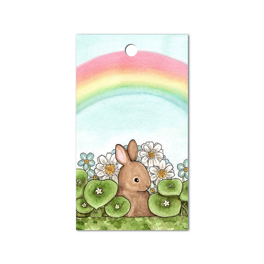Rainbow Bunny Gift Tag, Set of 4