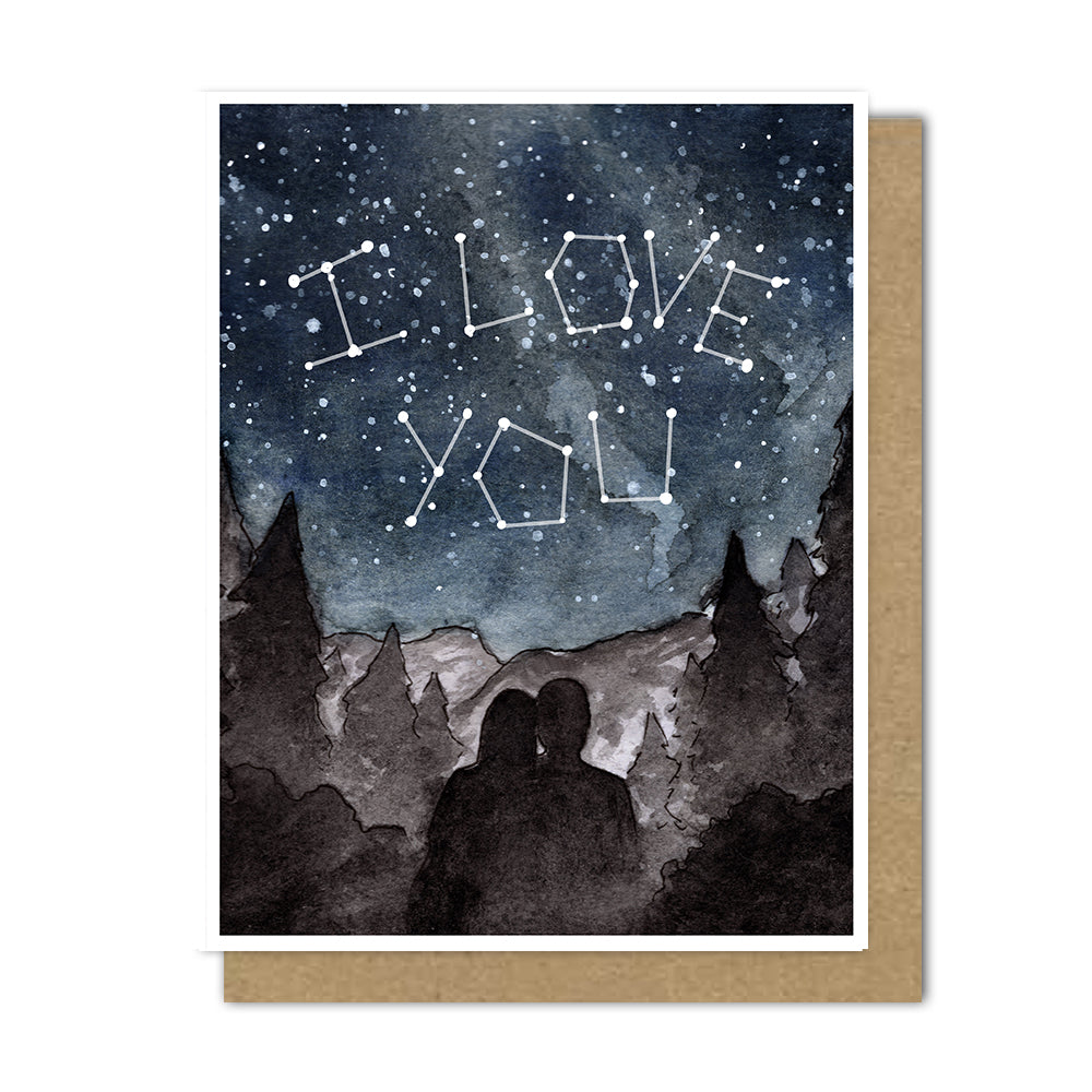 Star Gazing Love Card (English/Spanish)