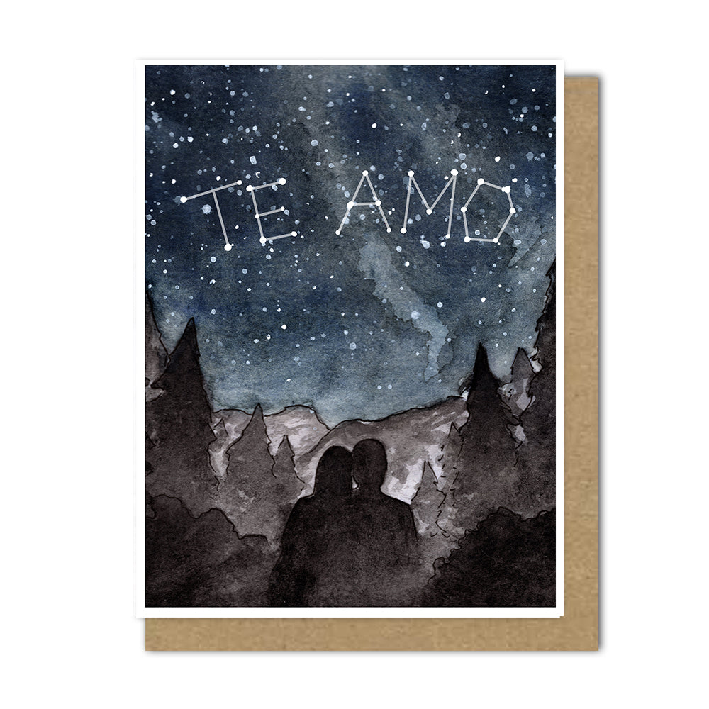 Star Gazing Love Card (English/Spanish)