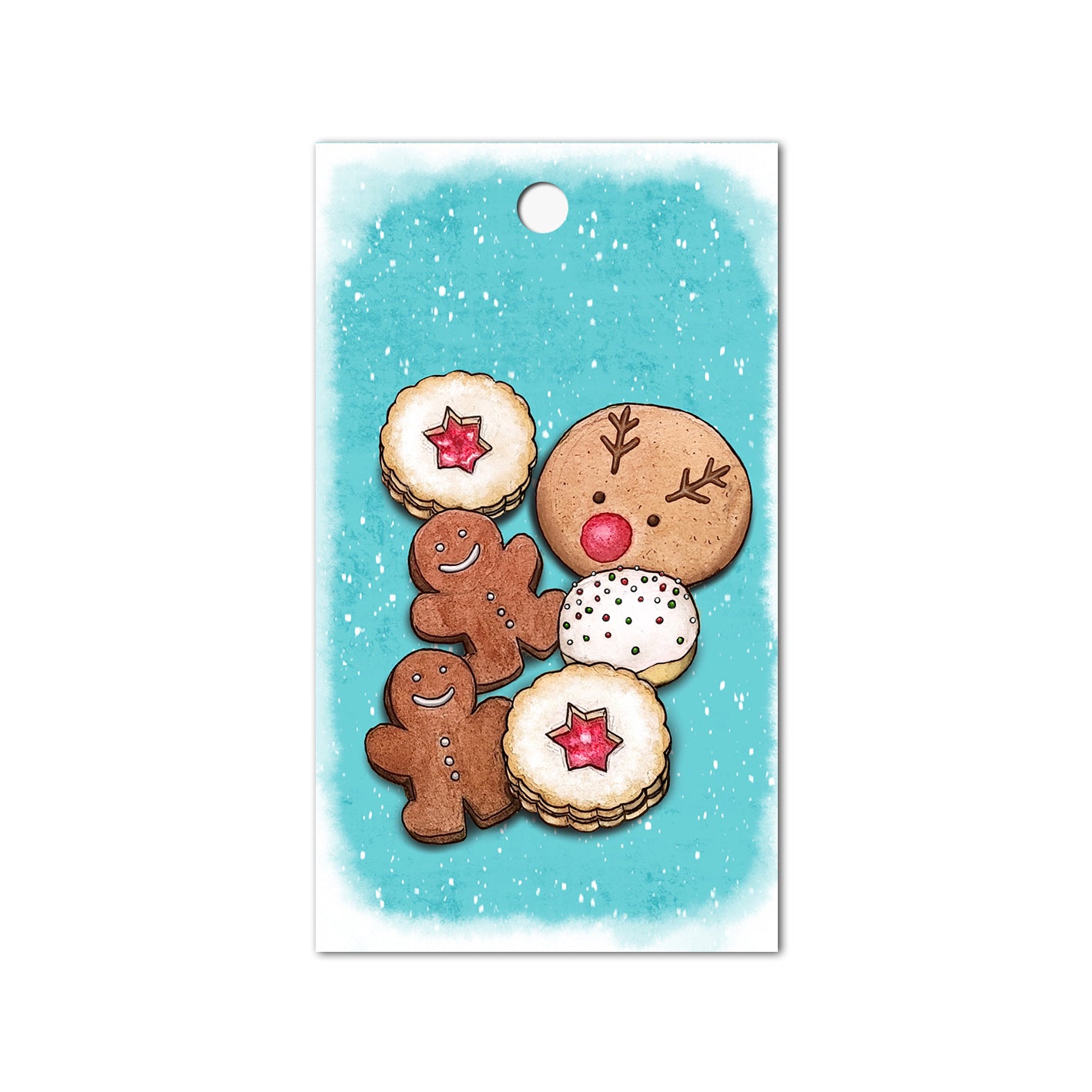 Holiday Cookies Gift Tag, Set of 4