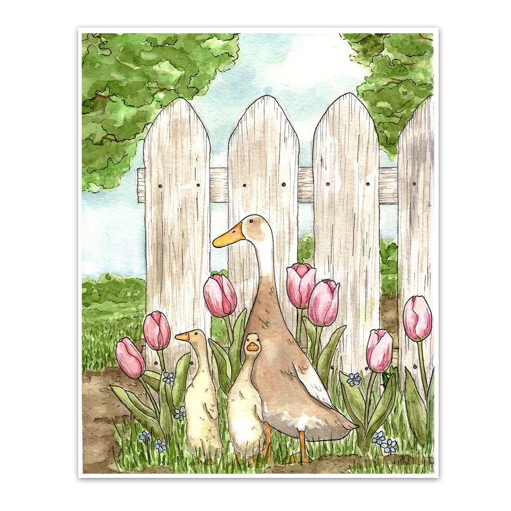 Ducks on a Spring Day Art Print