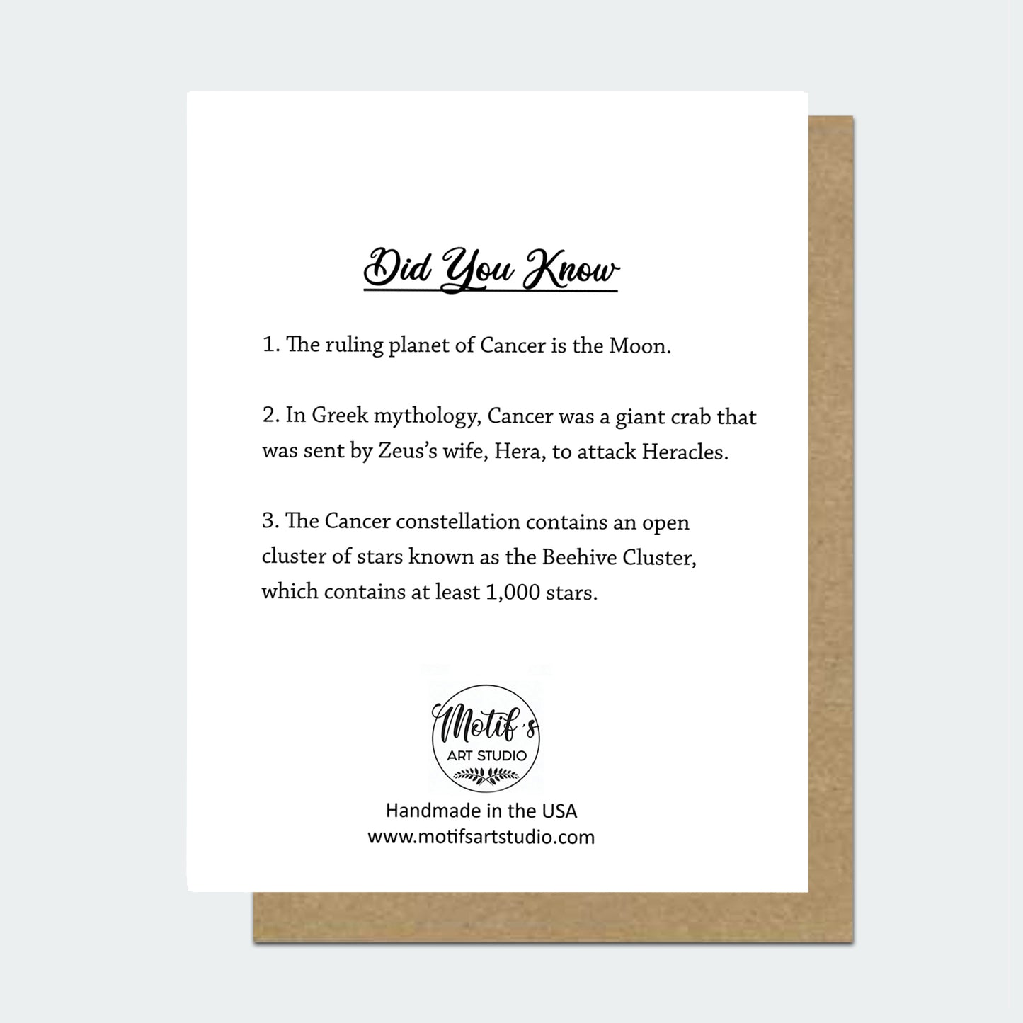 Capricorn Astrology Birthday Card