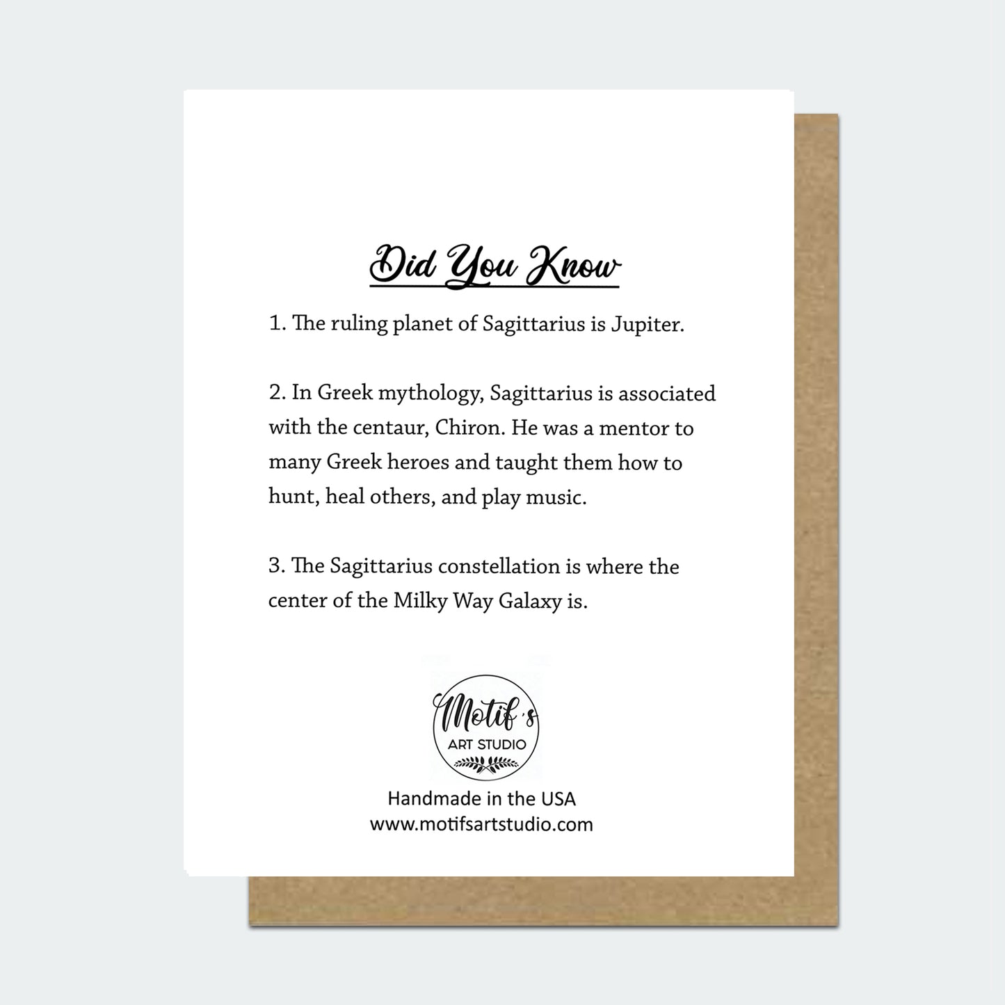 Sagittarius Astrology Birthday Card