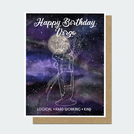 Virgo Astrology Birthday Card