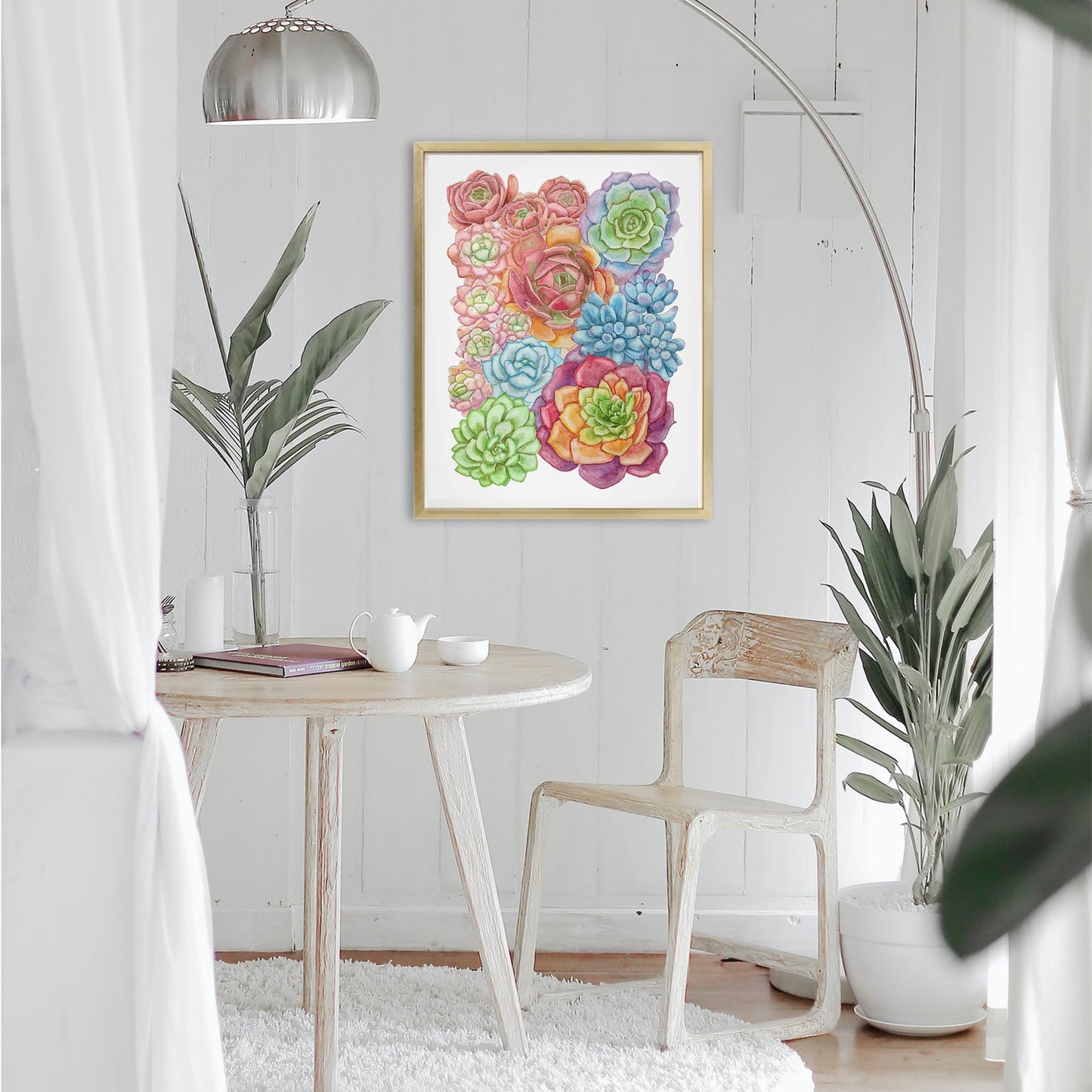 Colorful Succulent Art Print