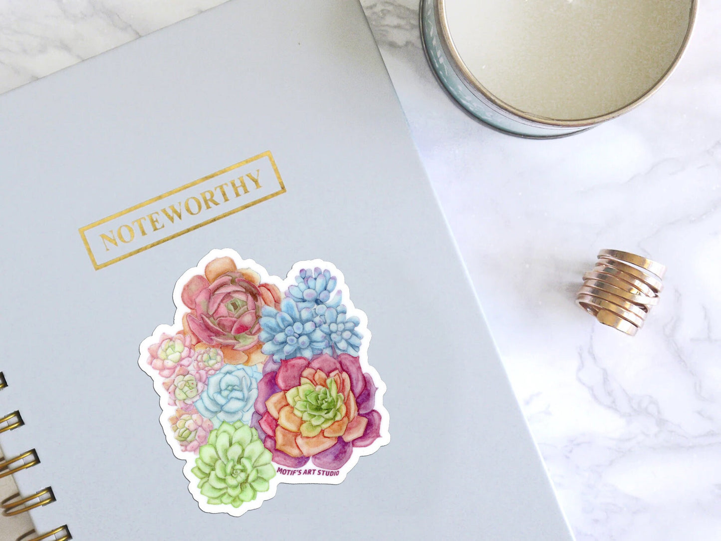 Colorful Succulents Sticker