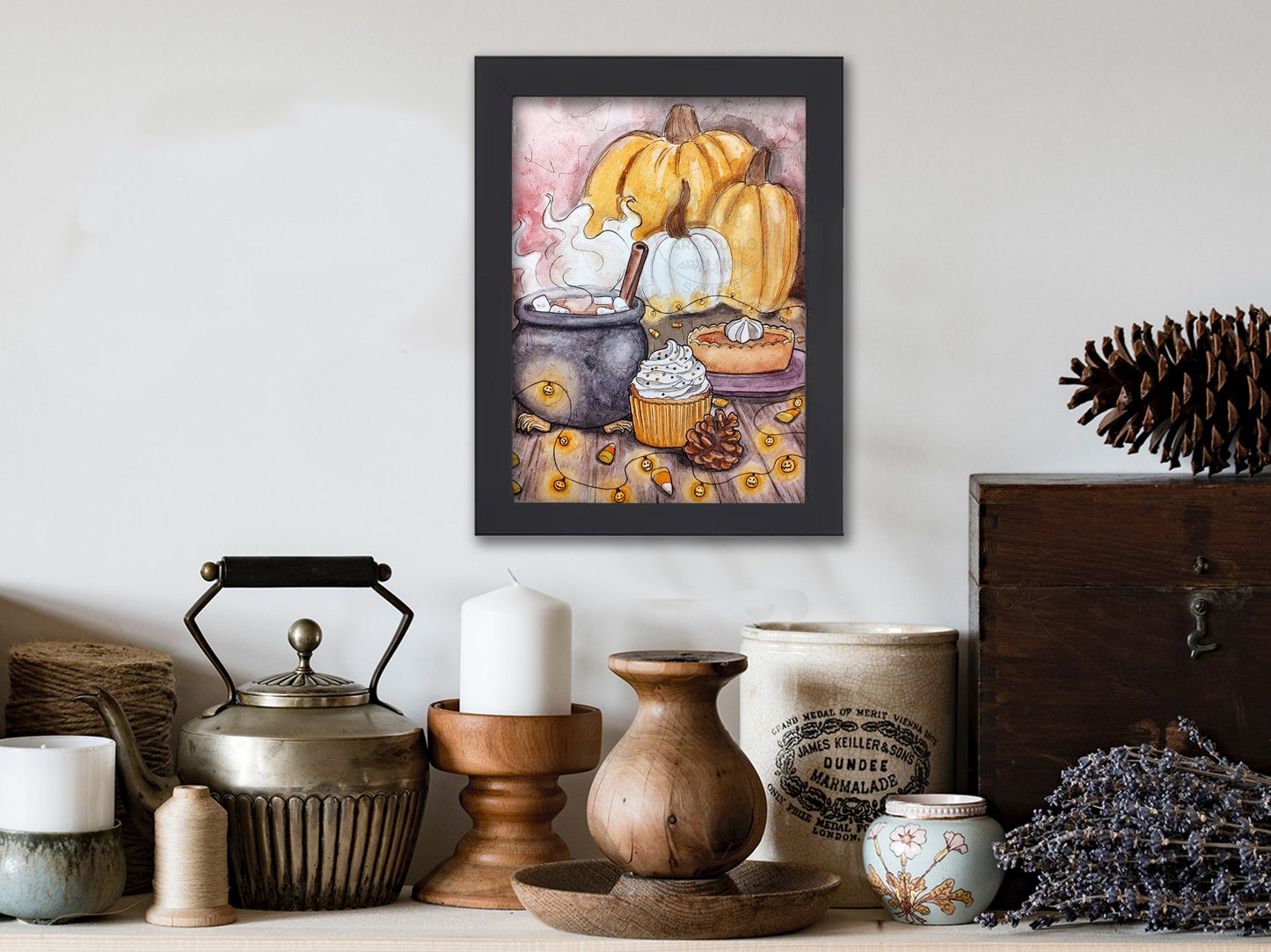 Halloween Desserts Art Print