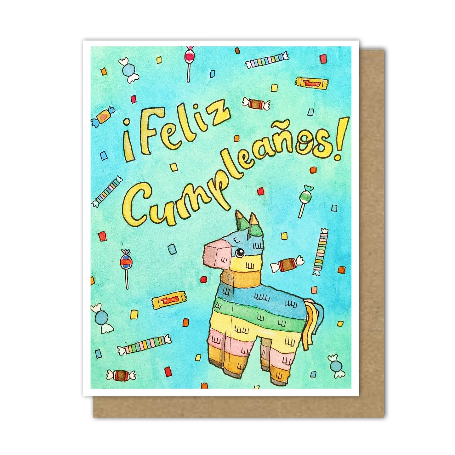 Feliz Cumpleaños Piñata Card