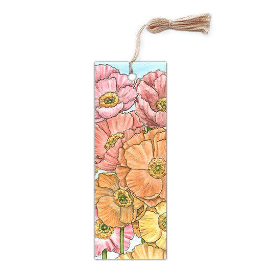 Spring Poppies Bookmark