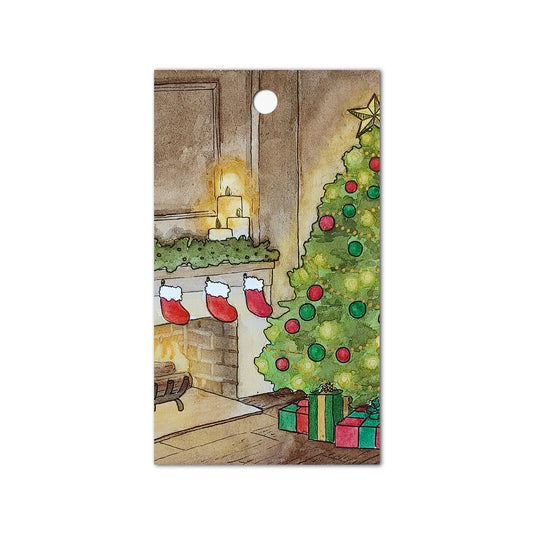 Christmas Tree Gift Tag, Set of 4