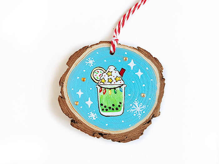 Holiday Boba Drink Ornament