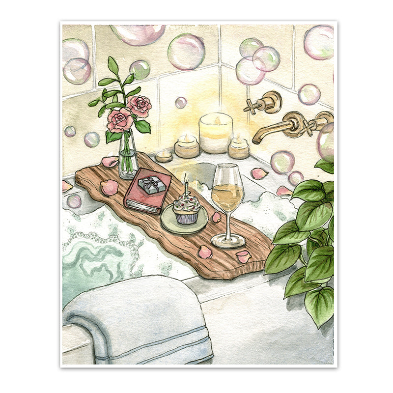 Bubble Bath Art Print