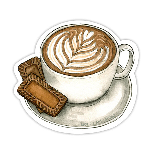 Cappuccino with Cookies Sticker