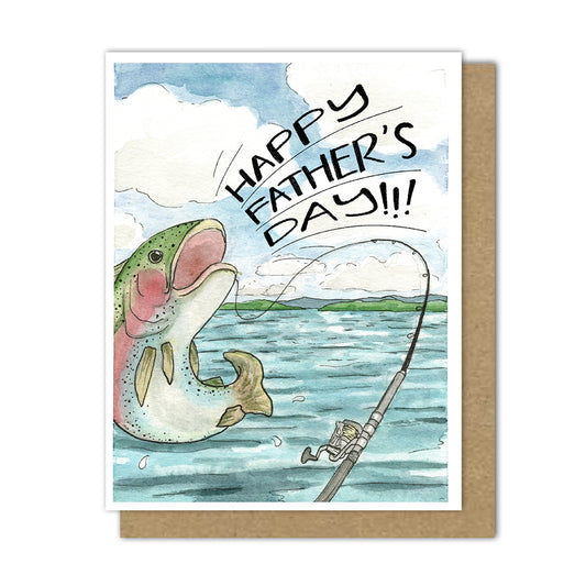 Fishing Father's Day Card (English/Spanish)