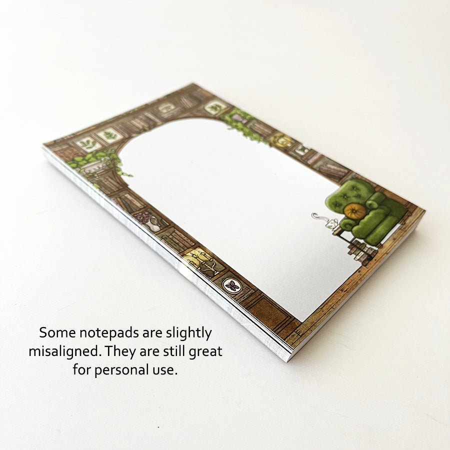 Cozy Library Notepad (B-Grade/Misprint)