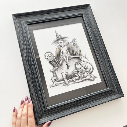 "Shock, Lock, and Barrel" Framed 11"x14" Art Print
