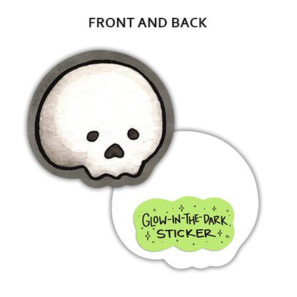 Mini Skull Sticker (Glow-in-the-dark)