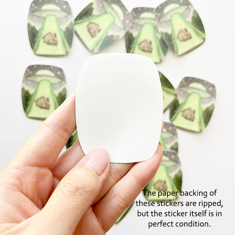 UFO Glow-in-the-Dark Sticker (B-Grade)