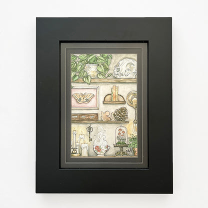 "Wall of Oddities" Framed 4"x6" Art Print