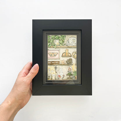 "Wall of Oddities" Framed 4"x6" Art Print