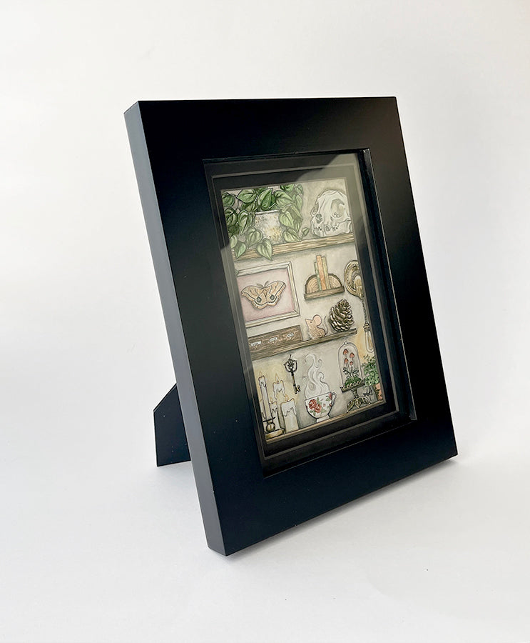 "Wall of Oddities" Framed 4"x6" Art Print