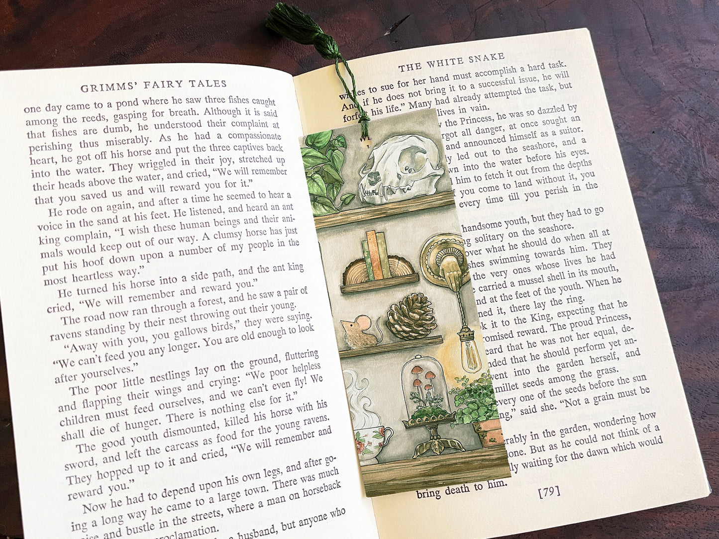 example of using spooky bookmark with a book