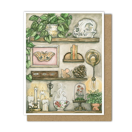 Wall of Oddities Greeting Card