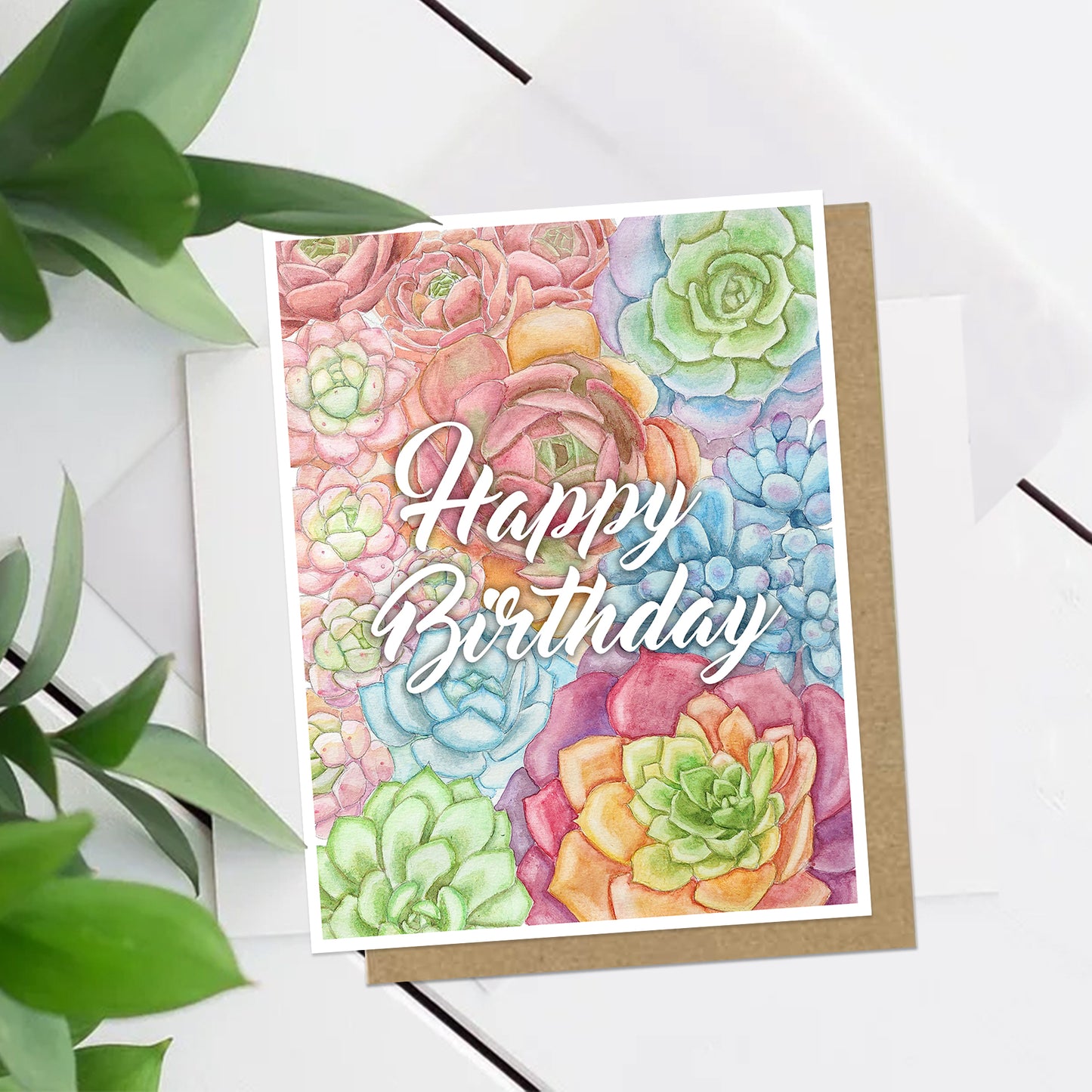 Happy Birthday Succulent Cards
