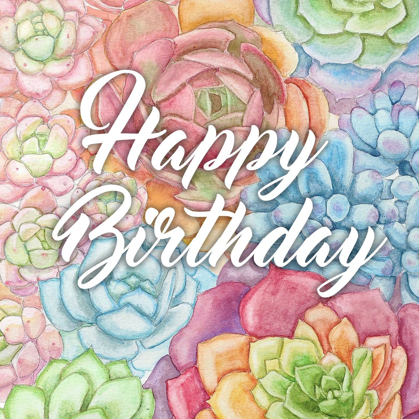Happy Birthday Succulent Cards
