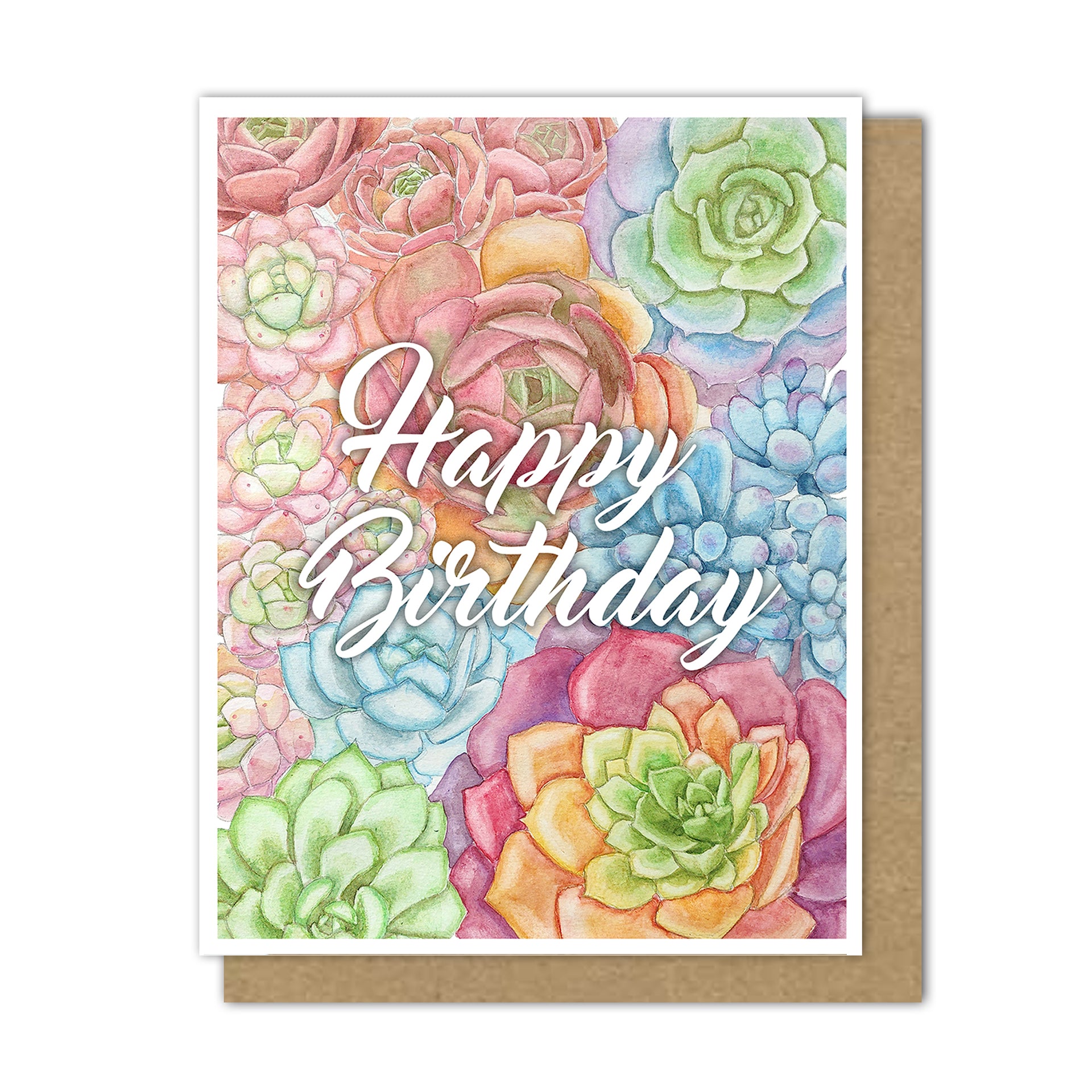 happy birthday succulent Happy Birthday Succulent Cards – Motif's Art Studio