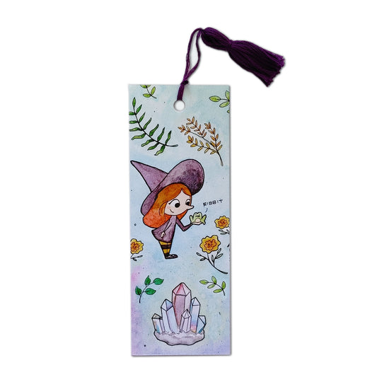 Witch with Frog Bookmark