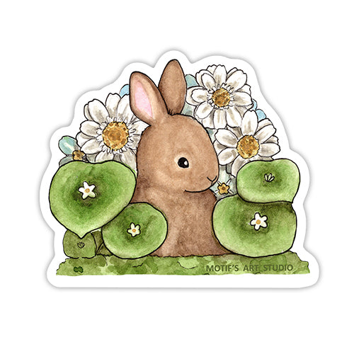 Spring Bonnie Sticker Spring Bunny Sticker – Motif's Art Studio
