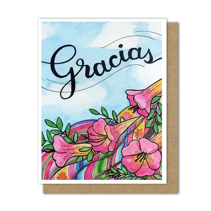 Cantuta Flower, Thank You Cards (English/Spanish)