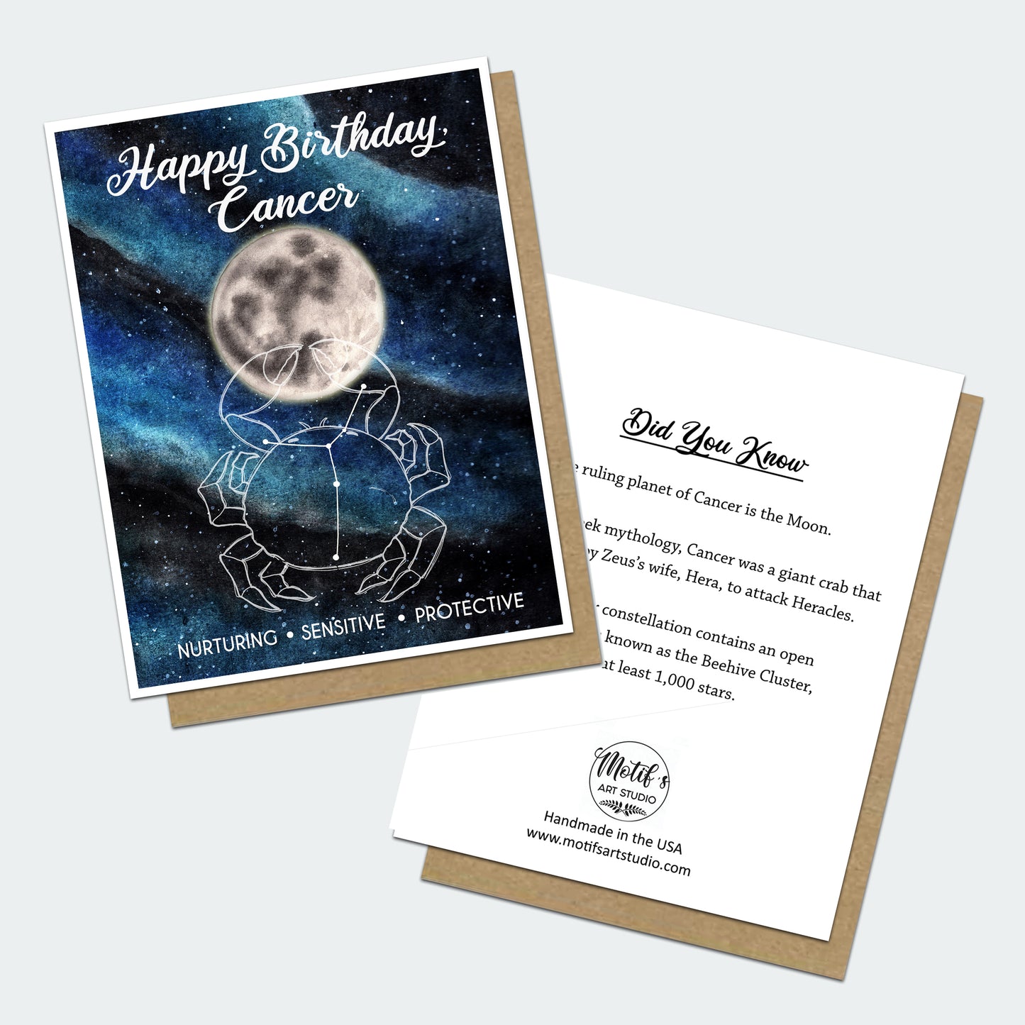 Cancer Astrology Birthday Card