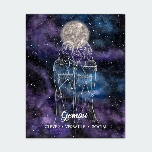 Gemini Astrology Art Print