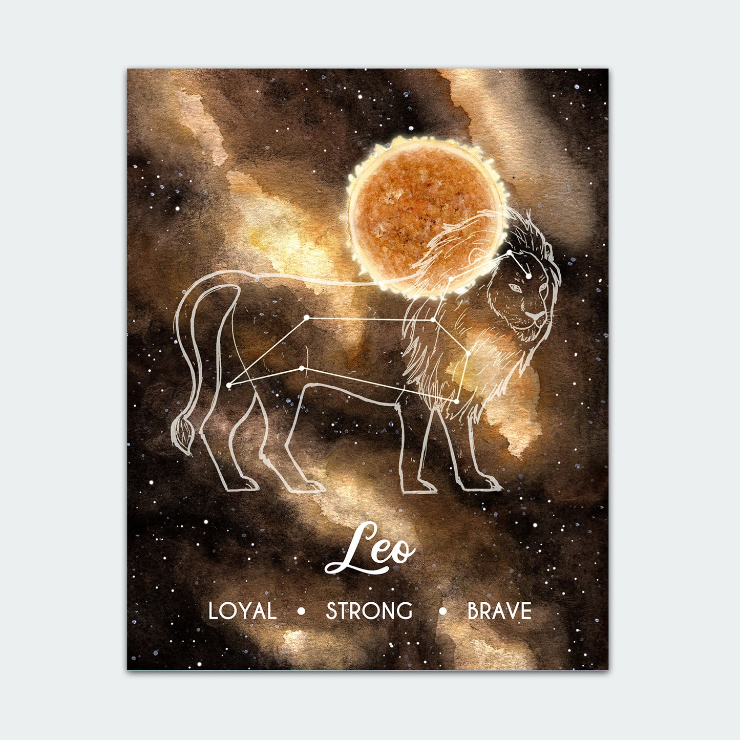 Leo Astrology Art Print