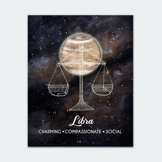 Libra Astrology Art Print