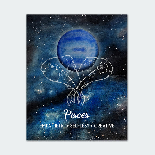 Pisces Astrology Art Print