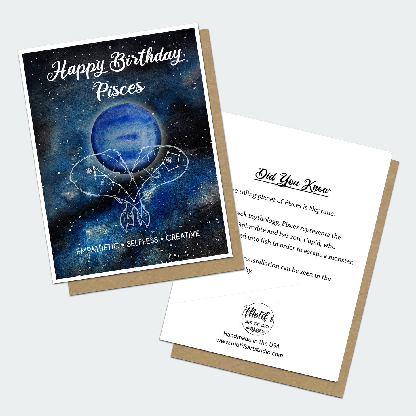 Pisces Astrology Birthday Card